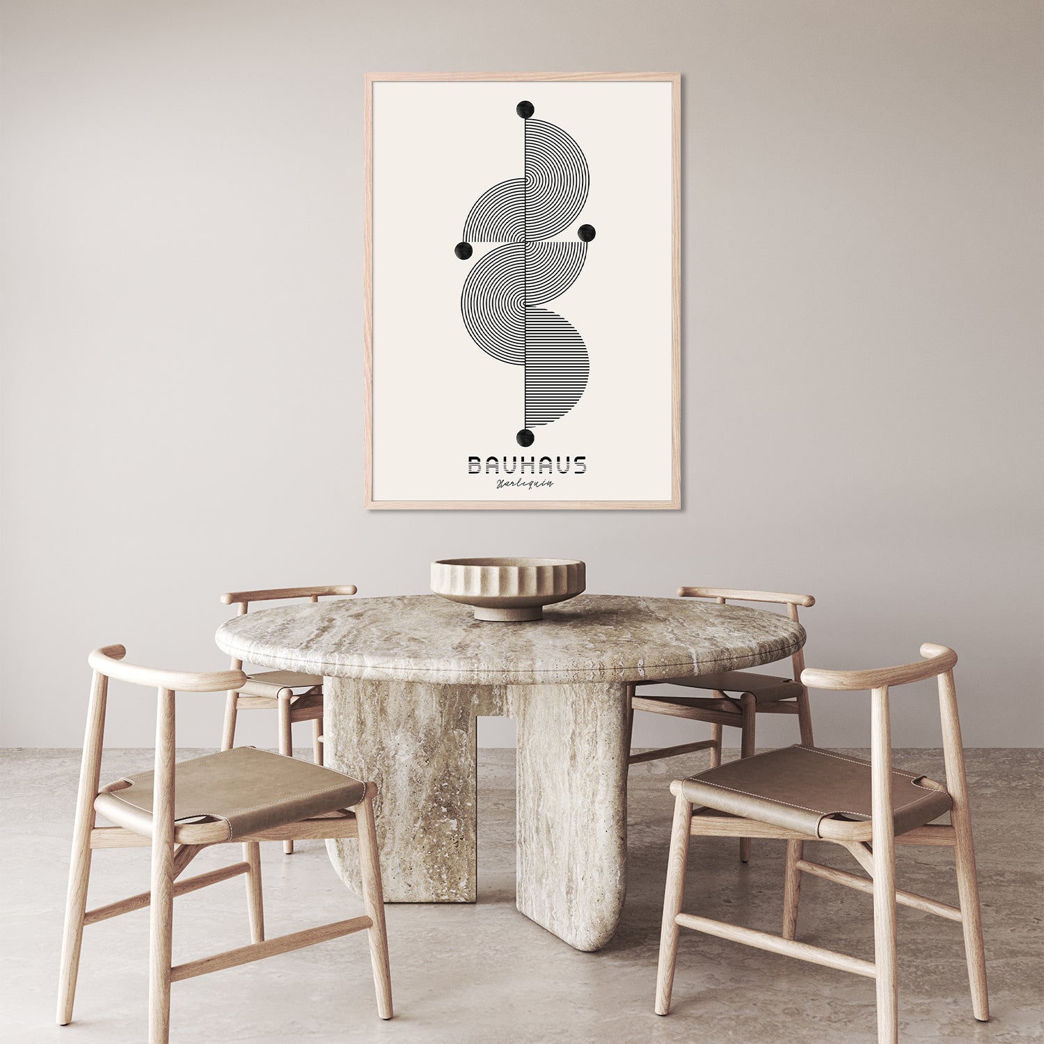 wall-art-print-canvas-poster-framed-Bauhaus Harlequin-9