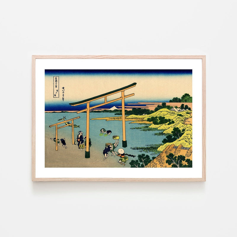 wall-art-print-canvas-poster-framed-Bay of Noboto-by-Katsushika Hokusai-Gioia Wall Art