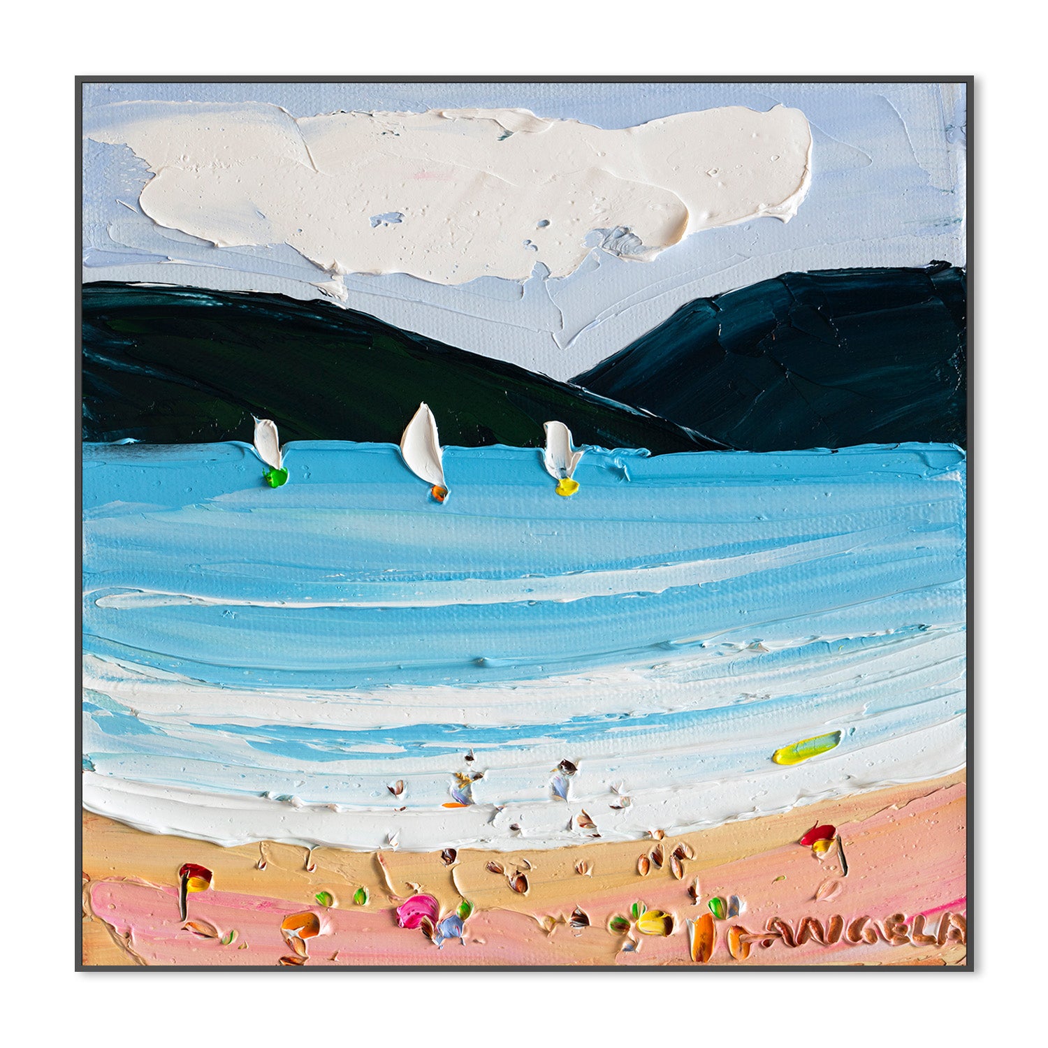 wall-art-print-canvas-poster-framed-Bayside Bliss, Style B-3