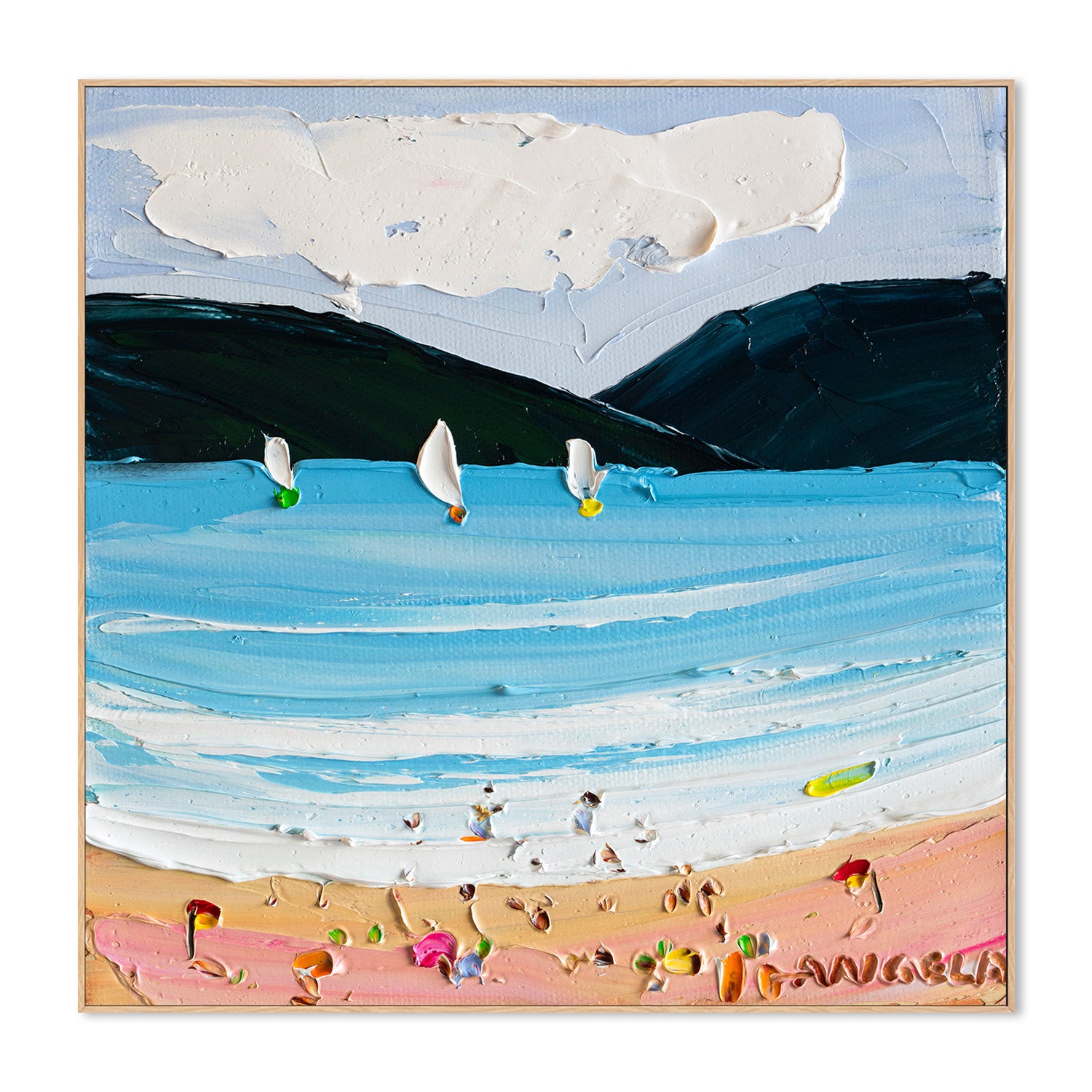 wall-art-print-canvas-poster-framed-Bayside Bliss, Style B-4