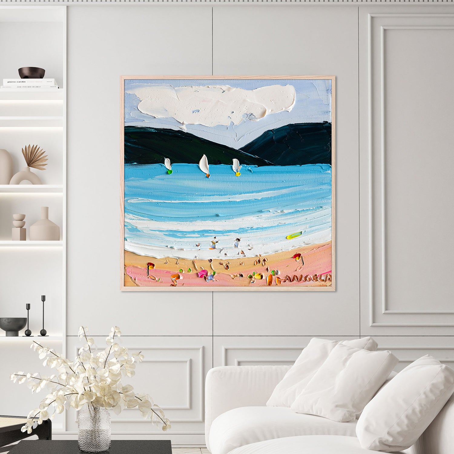 wall-art-print-canvas-poster-framed-Bayside Bliss, Style B-7