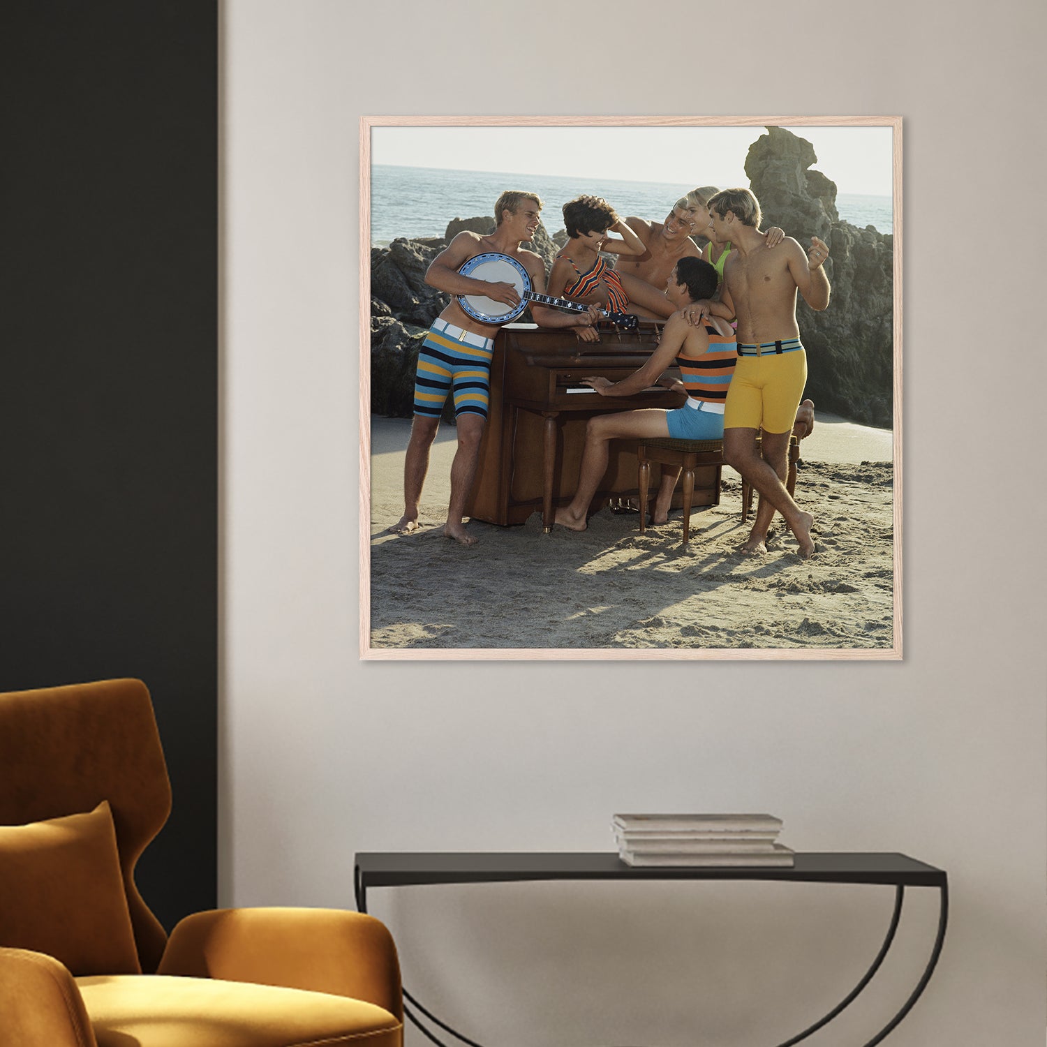 wall-art-print-canvas-poster-framed-Beach Band-2