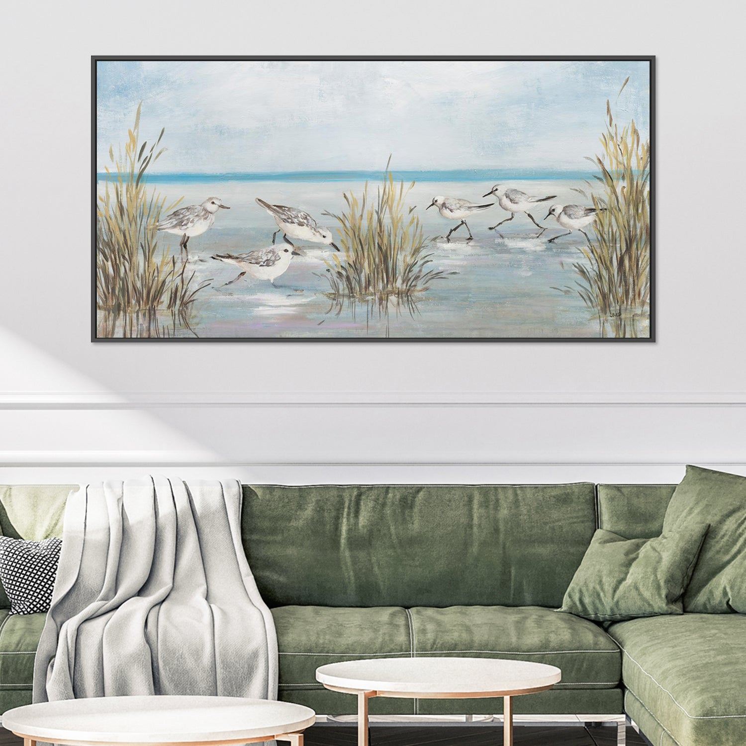 wall-art-print-canvas-poster-framed-Beach Birds, Style A-2