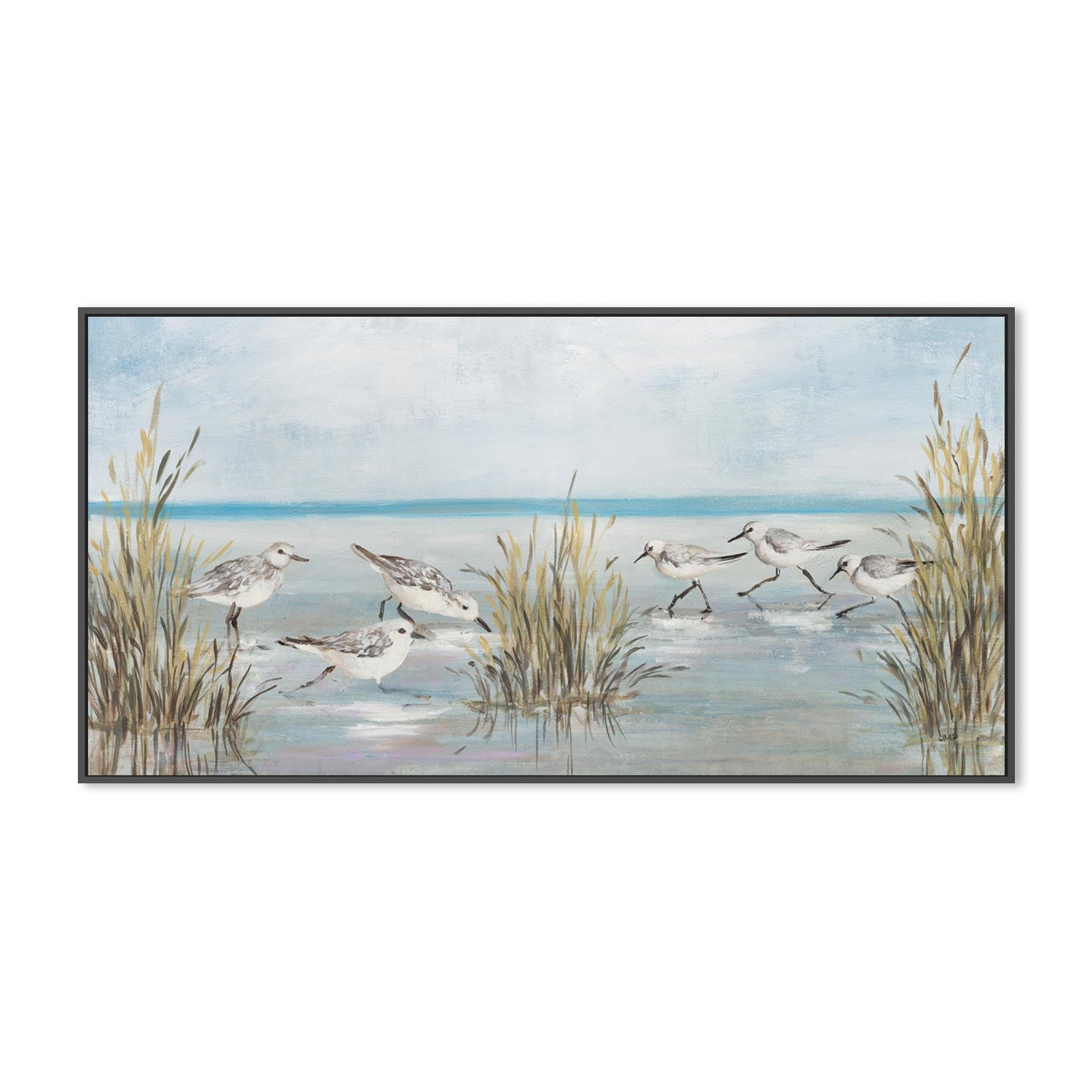 wall-art-print-canvas-poster-framed-Beach Birds, Style A-3