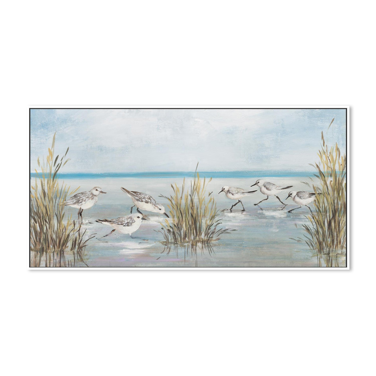 wall-art-print-canvas-poster-framed-Beach Birds, Style A-5