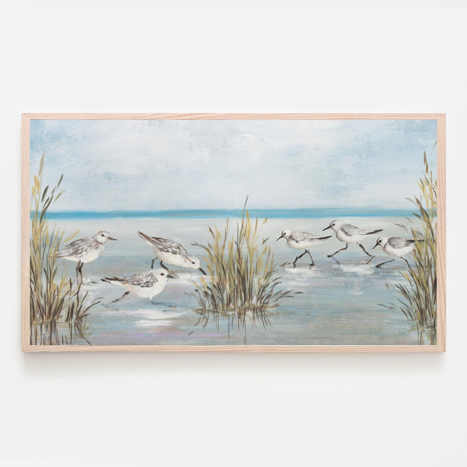 wall-art-print-canvas-poster-framed-Beach Birds, Style A-6