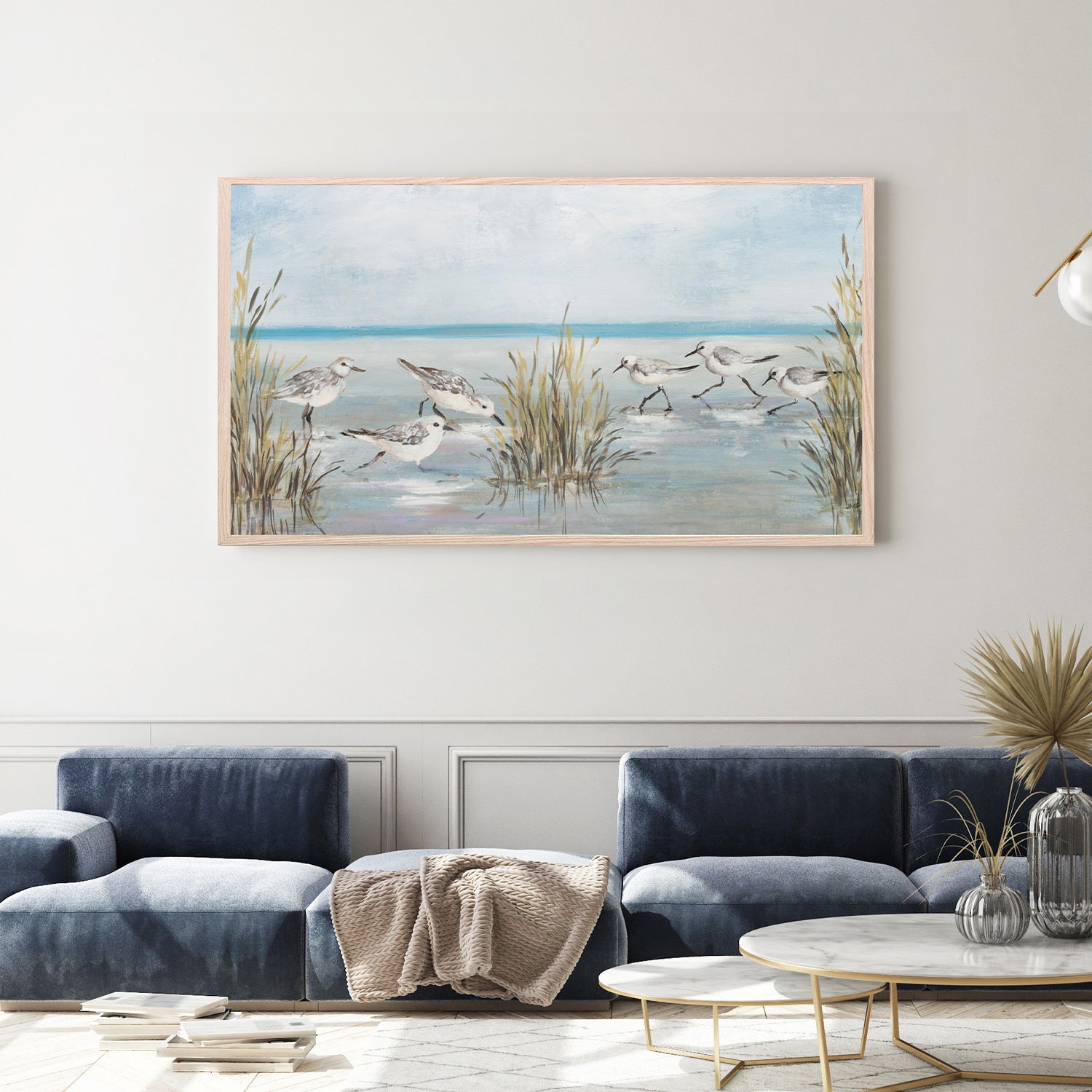 wall-art-print-canvas-poster-framed-Beach Birds, Style A-8