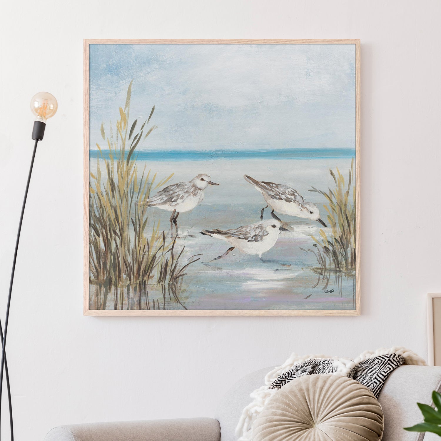 wall-art-print-canvas-poster-framed-Beach Birds, Style B-7