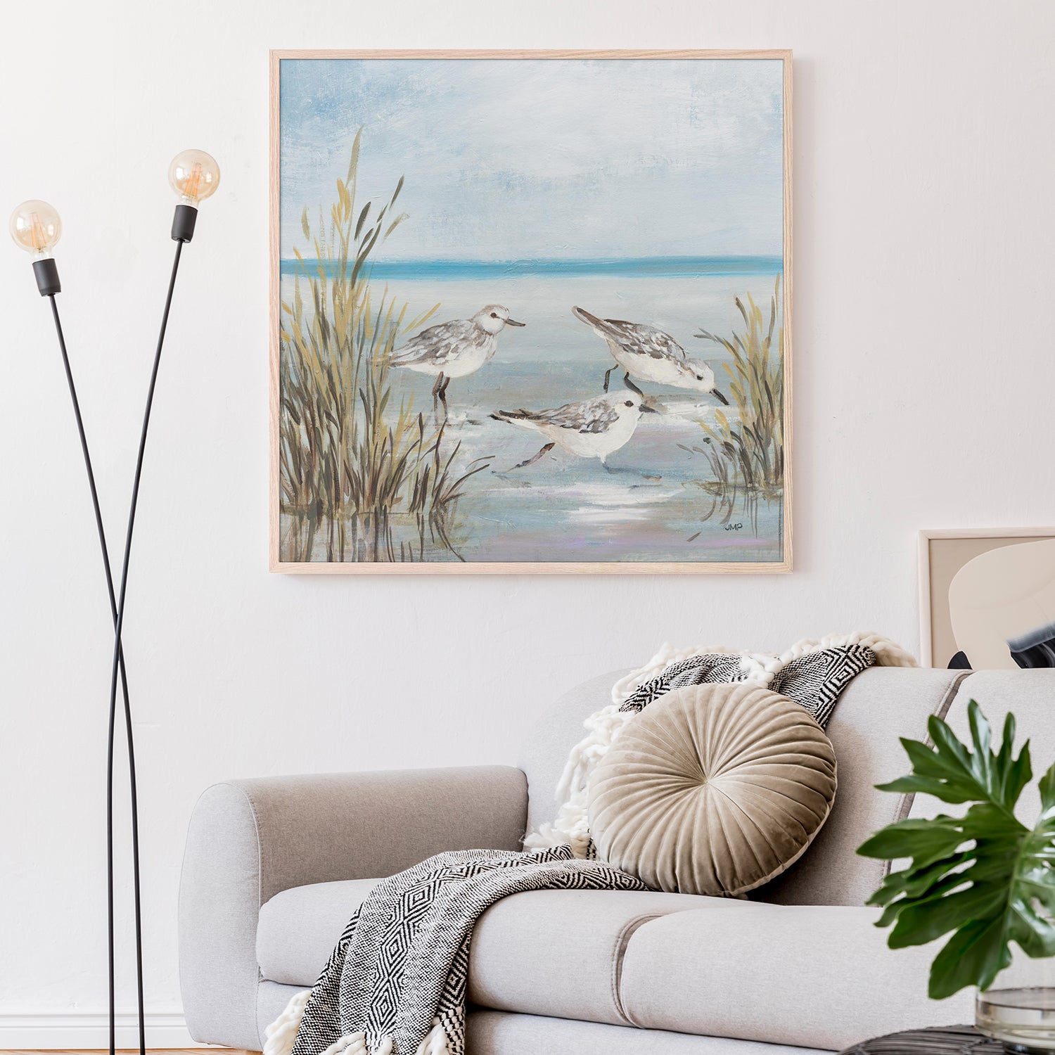 wall-art-print-canvas-poster-framed-Beach Birds, Style B-8