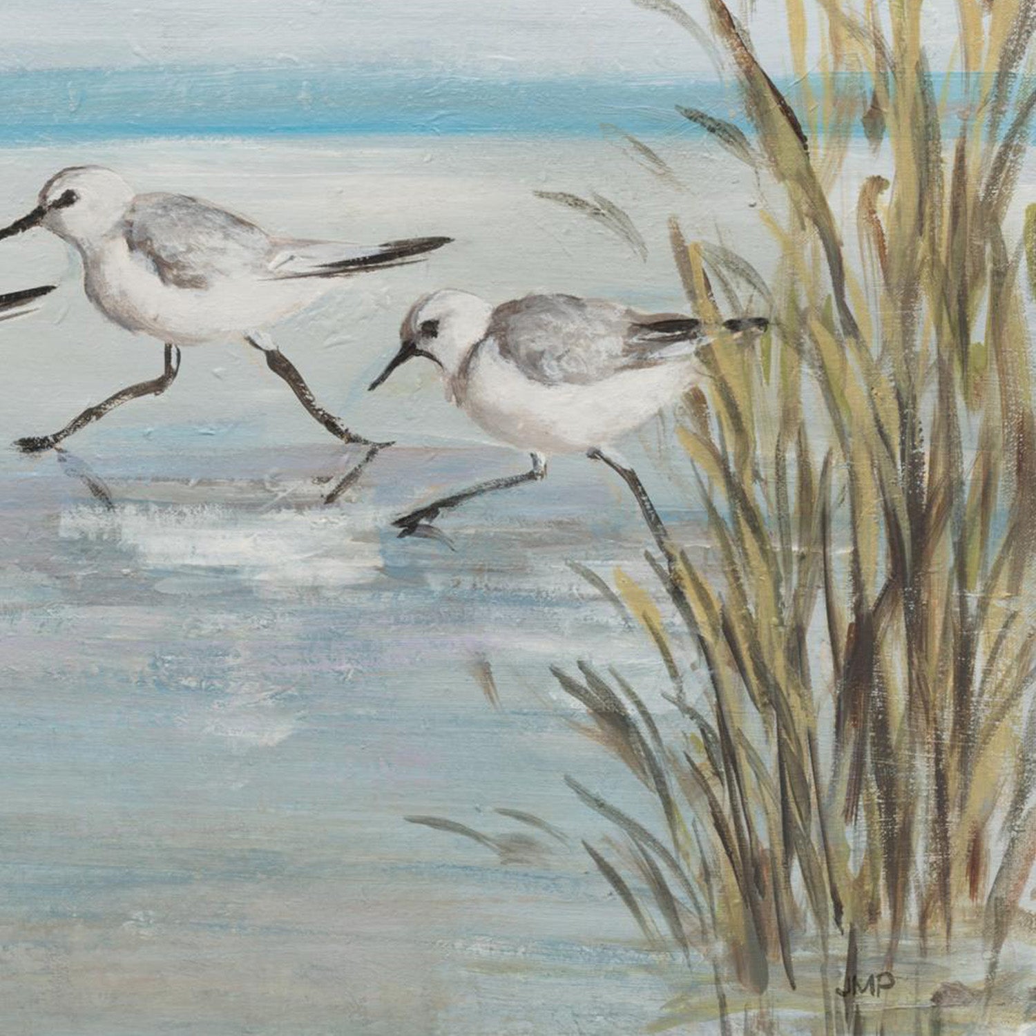 wall-art-print-canvas-poster-framed-Beach Birds, Style B & C, Set Of 2-15