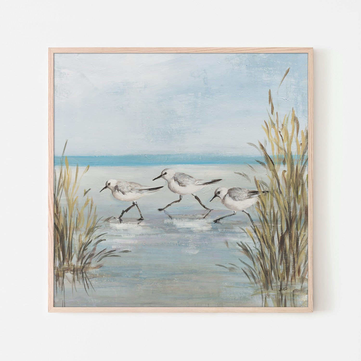 wall-art-print-canvas-poster-framed-Beach Birds, Style C-6