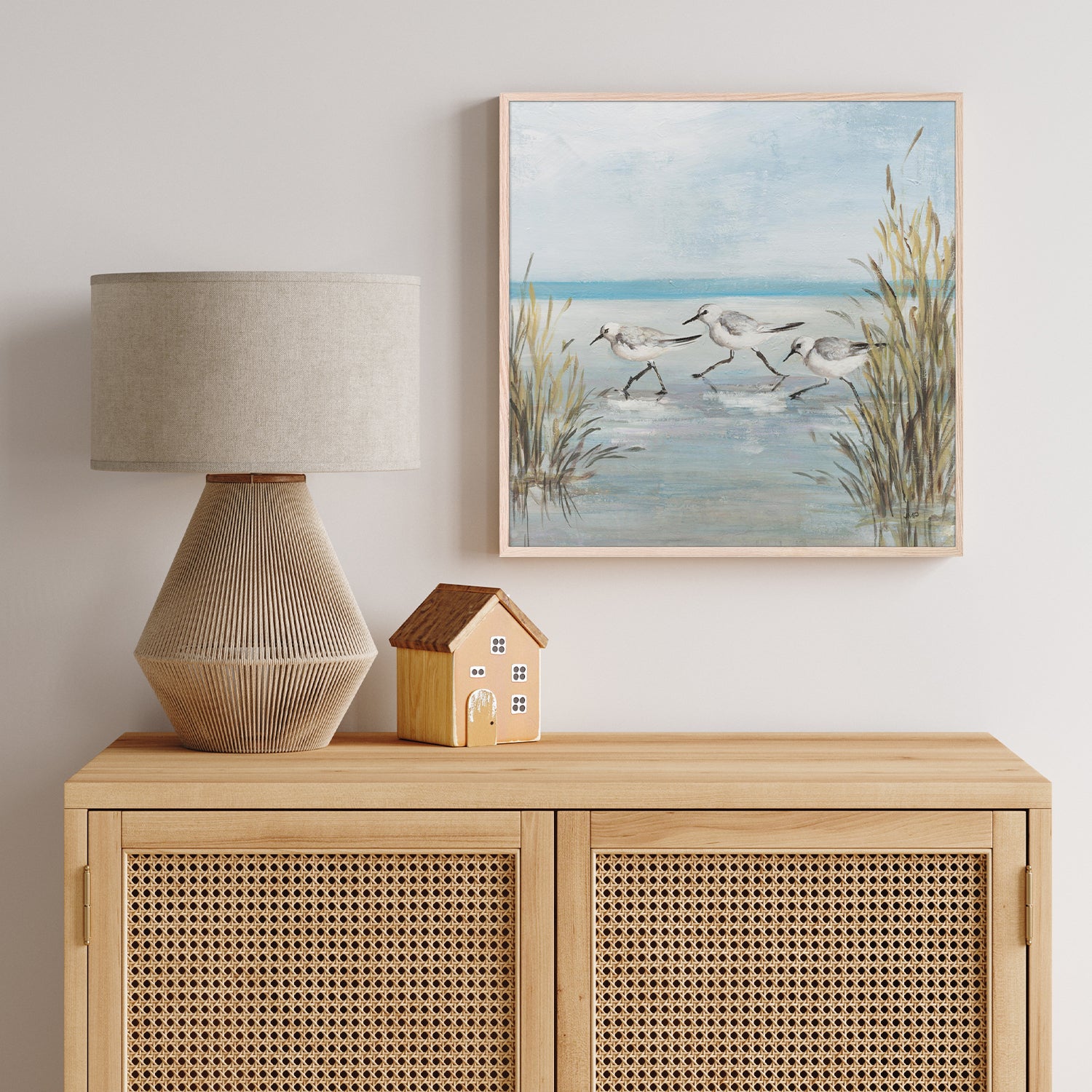 wall-art-print-canvas-poster-framed-Beach Birds, Style C-8