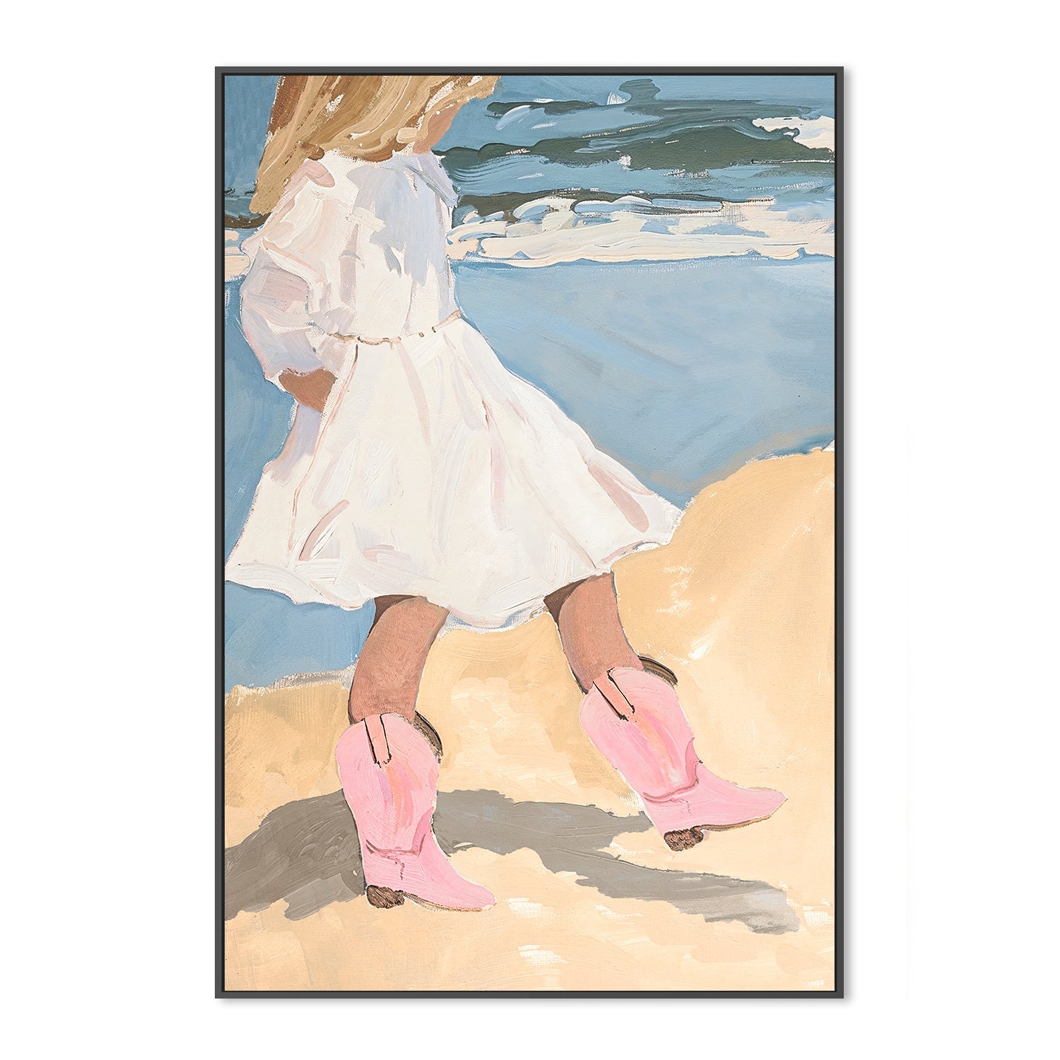 wall-art-print-canvas-poster-framed-Beach Boots , By Lady Hana-3