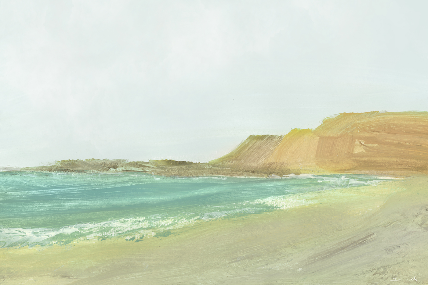 wall-art-print-canvas-poster-framed-Beach Cove , By Dan Hobday-1