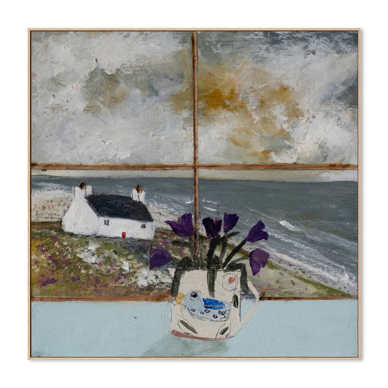 wall-art-print-canvas-poster-framed-Beach Cove View , By Louise O'hara-4