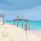 wall-art-print-canvas-poster-framed-Beach Day at Hamelin Bay, Original Hand-Painted Canvas By Meredith Howse , By Meredith Howse , By Meredith Howse-5