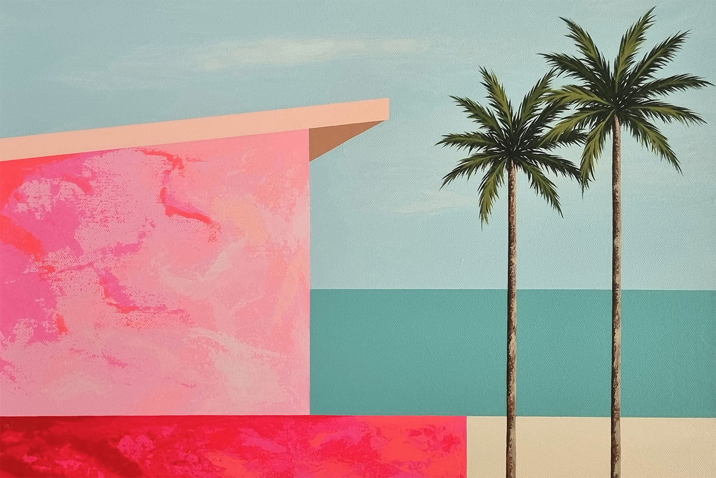 wall-art-print-canvas-poster-framed-Beach House, Style B , By Michelle Jirsensky-1