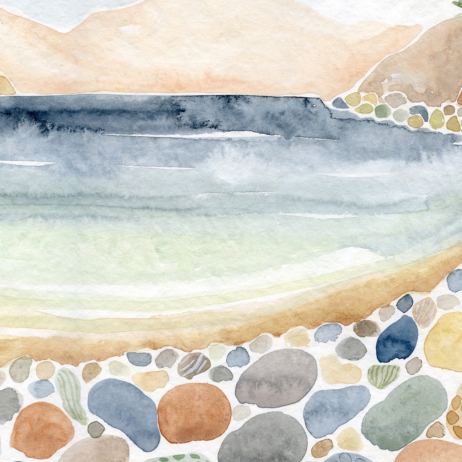 wall-art-print-canvas-poster-framed-Beach Scene, Style A-11