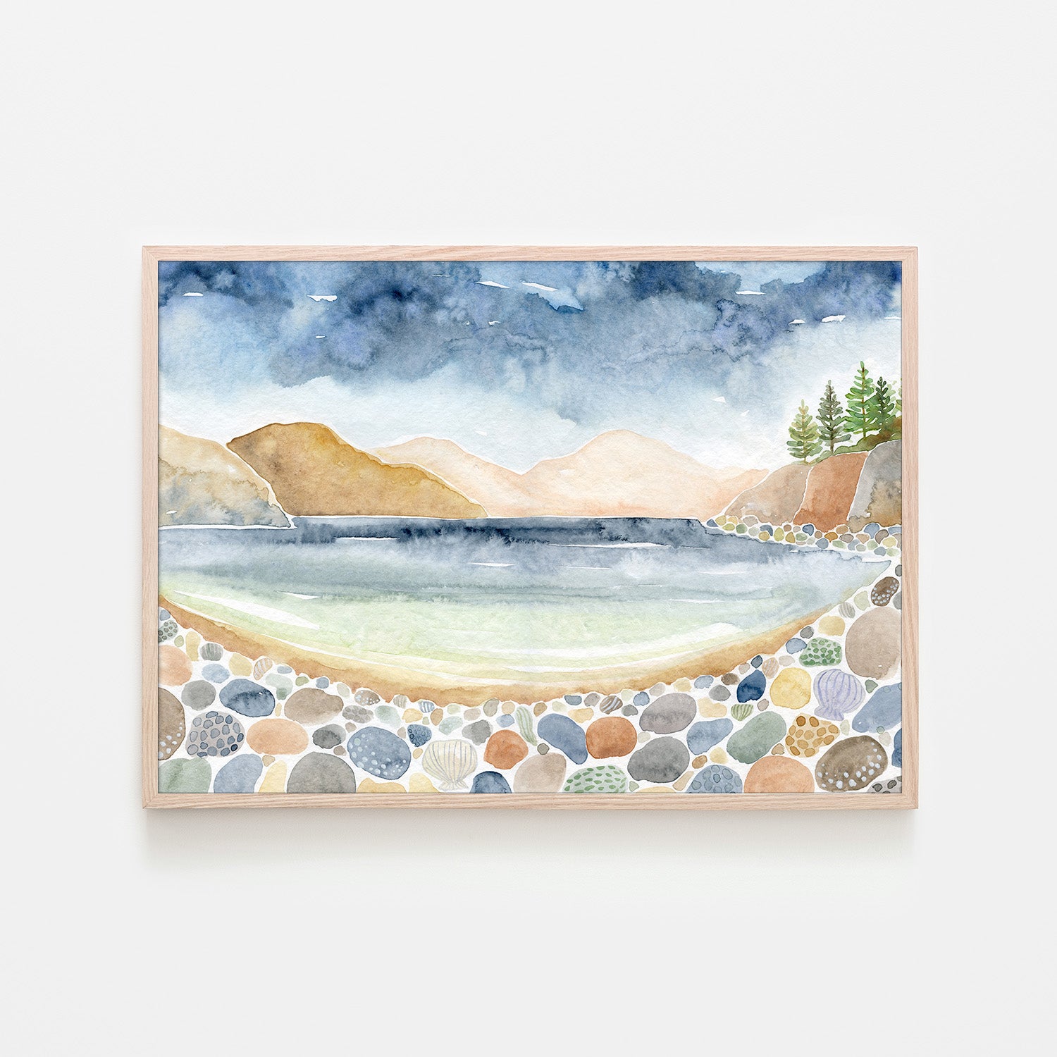 wall-art-print-canvas-poster-framed-Beach Scene, Style A-6