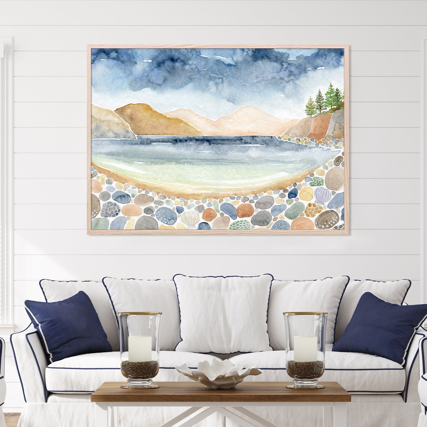 wall-art-print-canvas-poster-framed-Beach Scene, Style A-7