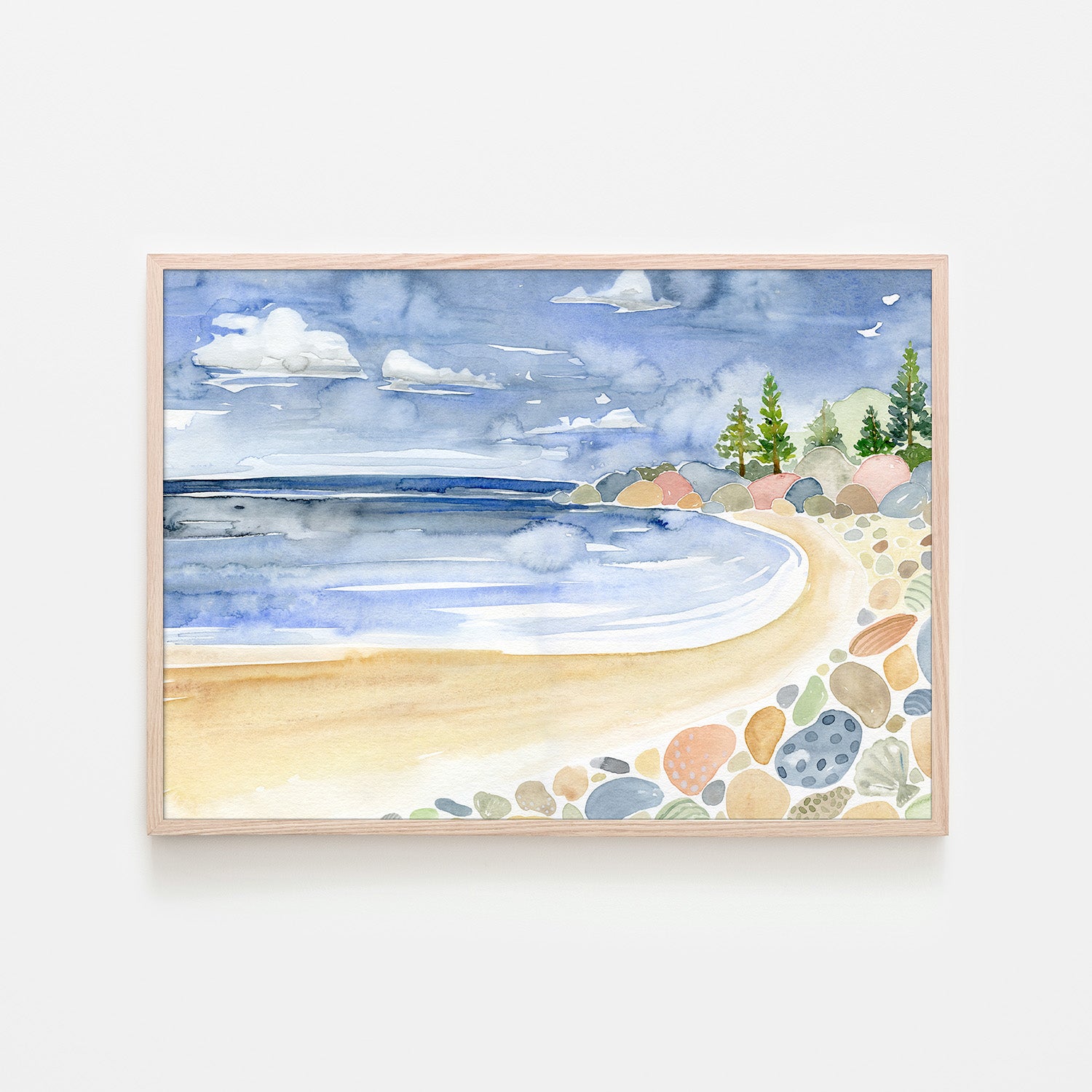 wall-art-print-canvas-poster-framed-Beach Scene, Style B-6