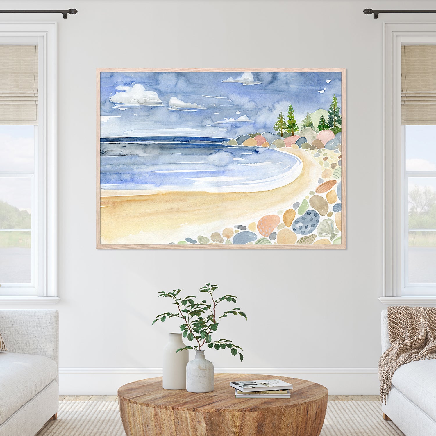 wall-art-print-canvas-poster-framed-Beach Scene, Style B-8