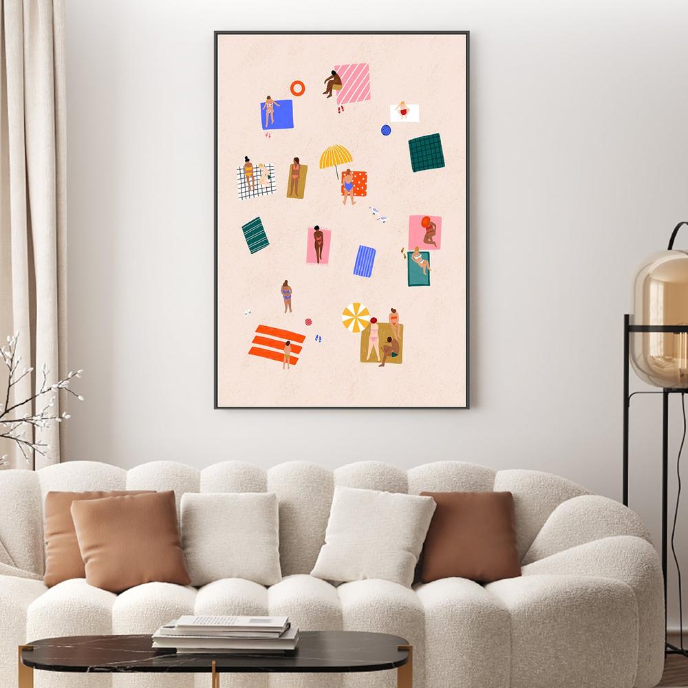 wall-art-print-canvas-poster-framed-Beach Towel Harmony-2