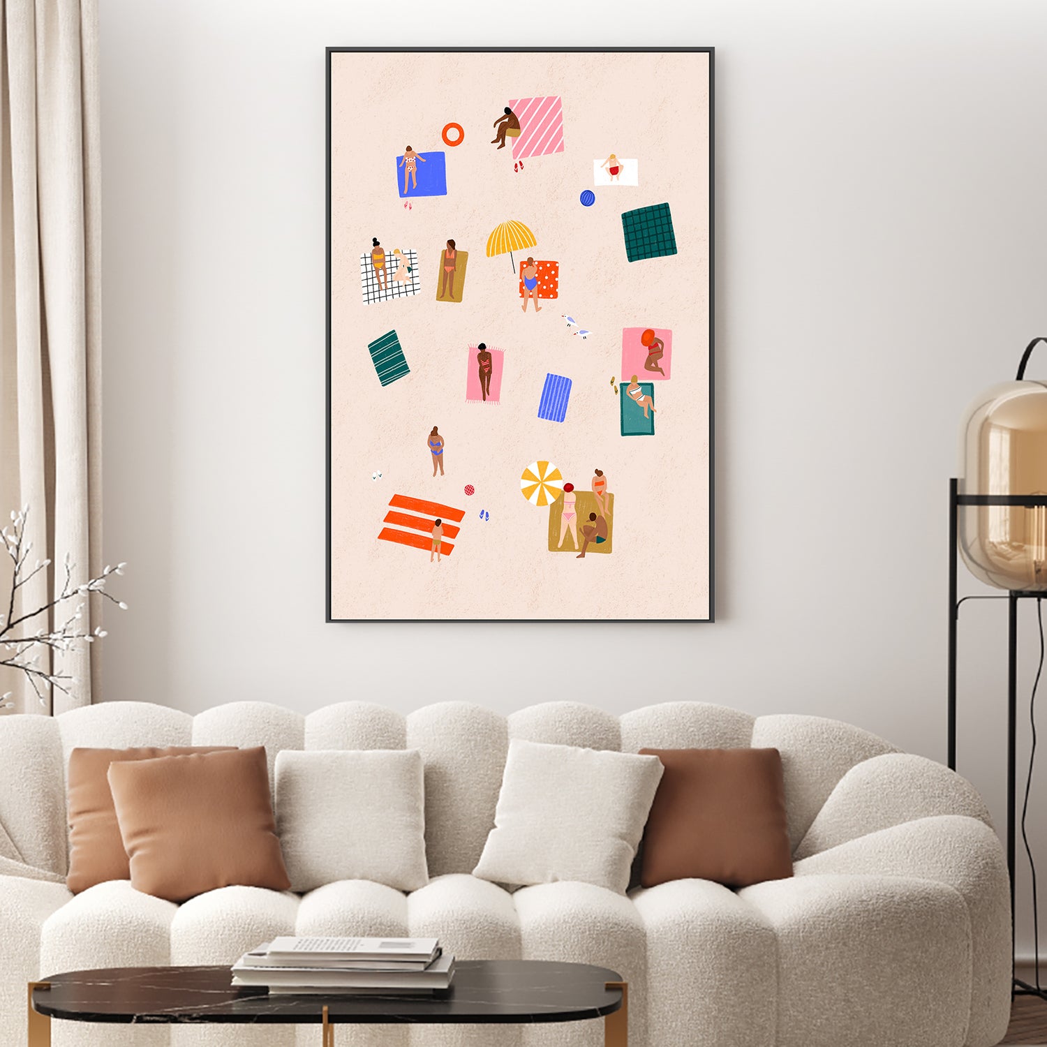 wall-art-print-canvas-poster-framed-Beach Towel Harmony-2