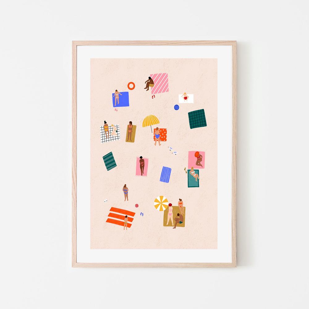 wall-art-print-canvas-poster-framed-Beach Towel Harmony-6