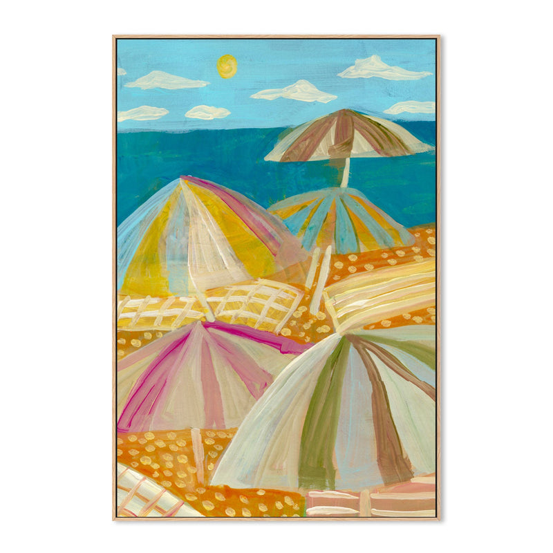 wall-art-print-canvas-poster-framed-Beach Umbrellas , By Eleanor Baker-4