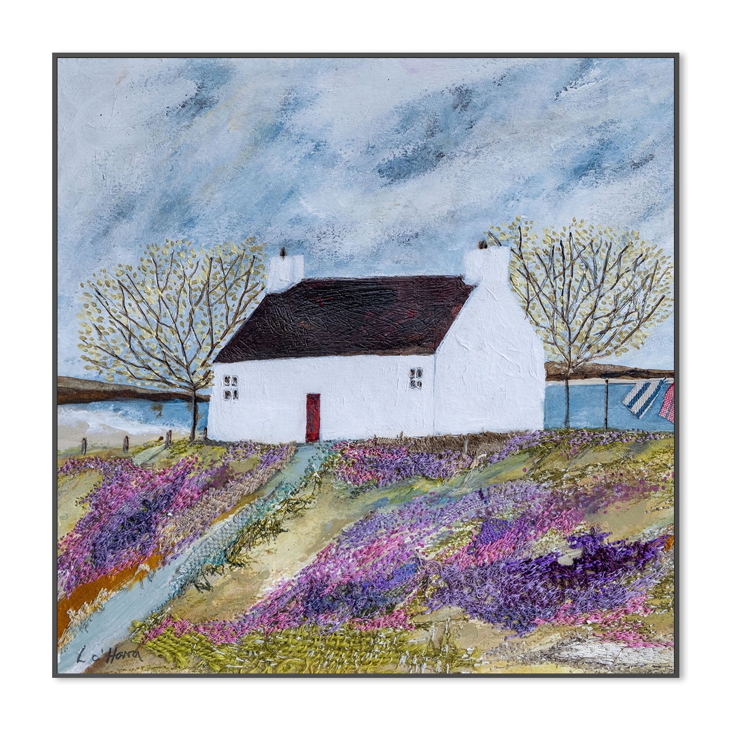 wall-art-print-canvas-poster-framed-Beachside Croft , By Louise O’Hara-3