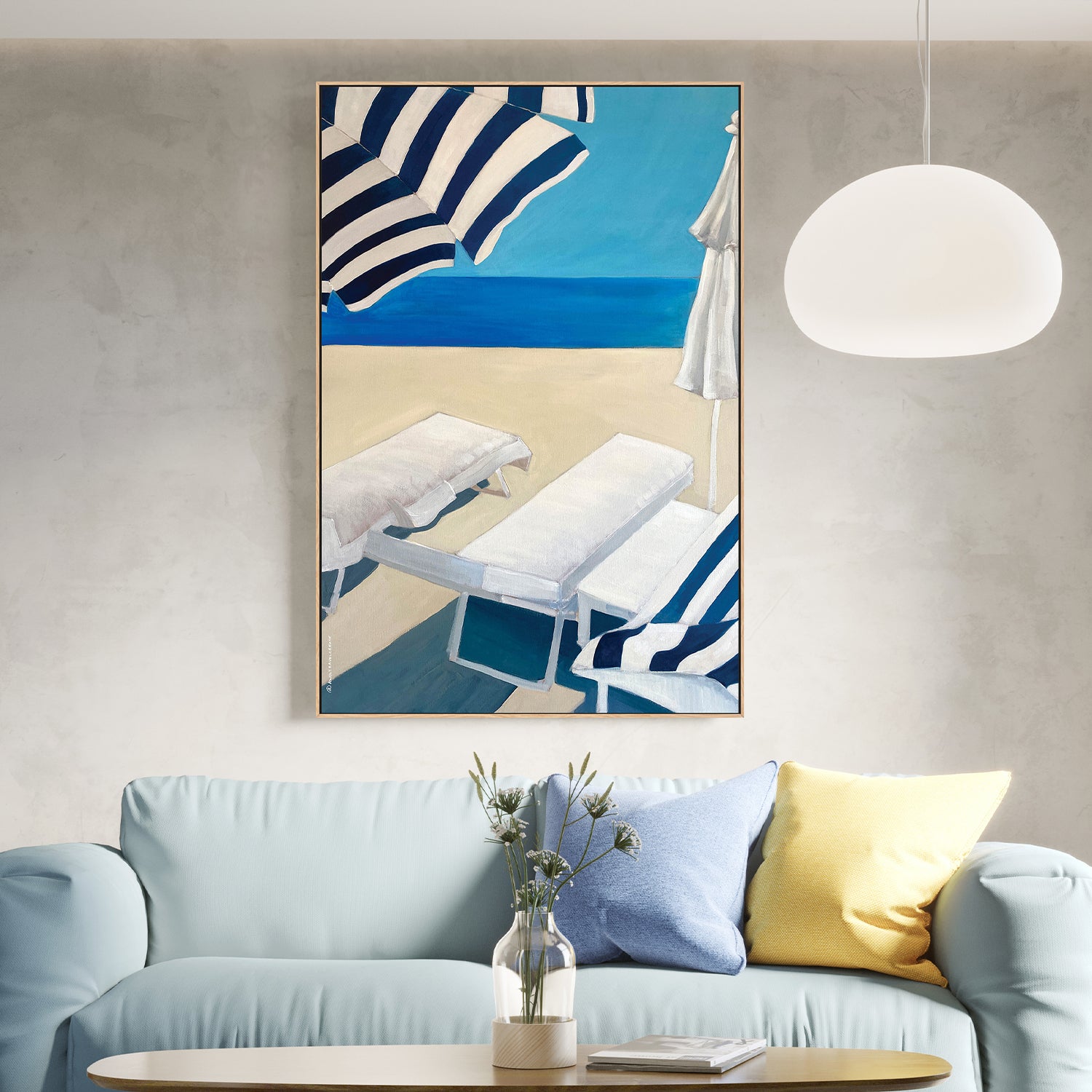wall-art-print-canvas-poster-framed-Beachside Serenity-2