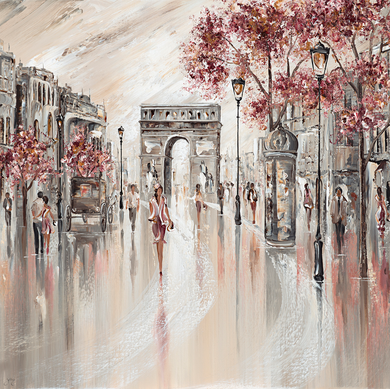 wall-art-print-canvas-poster-framed-Beautiful Paris , By Isabella Karolewicz-1