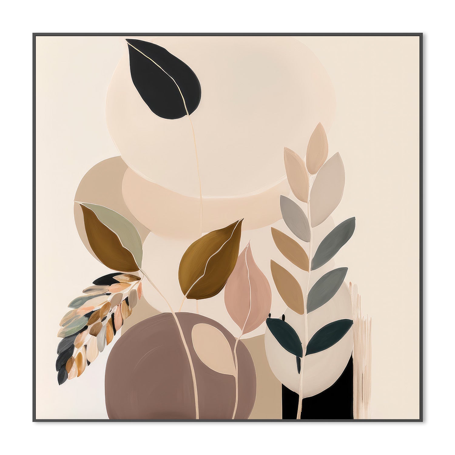 wall-art-print-canvas-poster-framed-Beauty in Beige Fauna , By Bella Eve-3