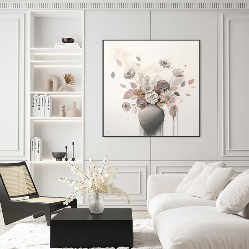 wall-art-print-canvas-poster-framed-Beige Bloom , By Bella Eve-2