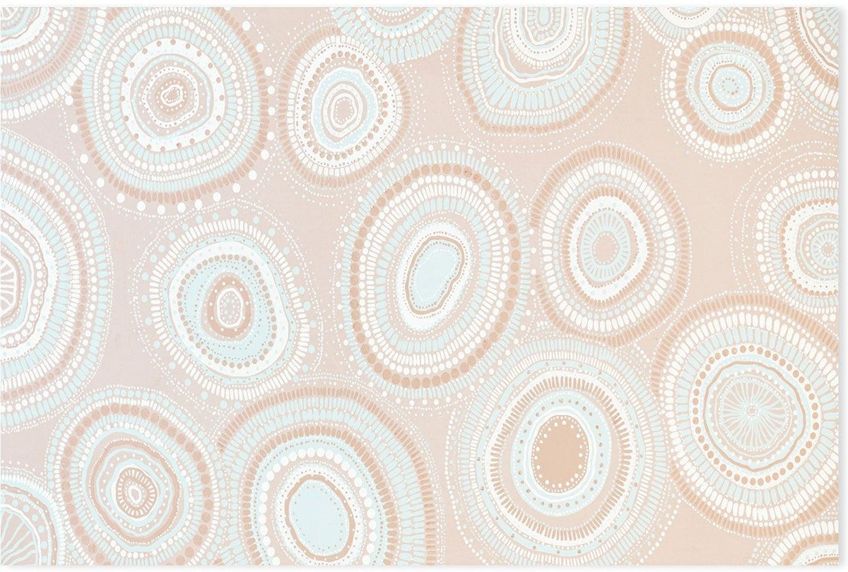 Beige Dancing Bora Rings|Canvas Wall Art Print,Poster Print