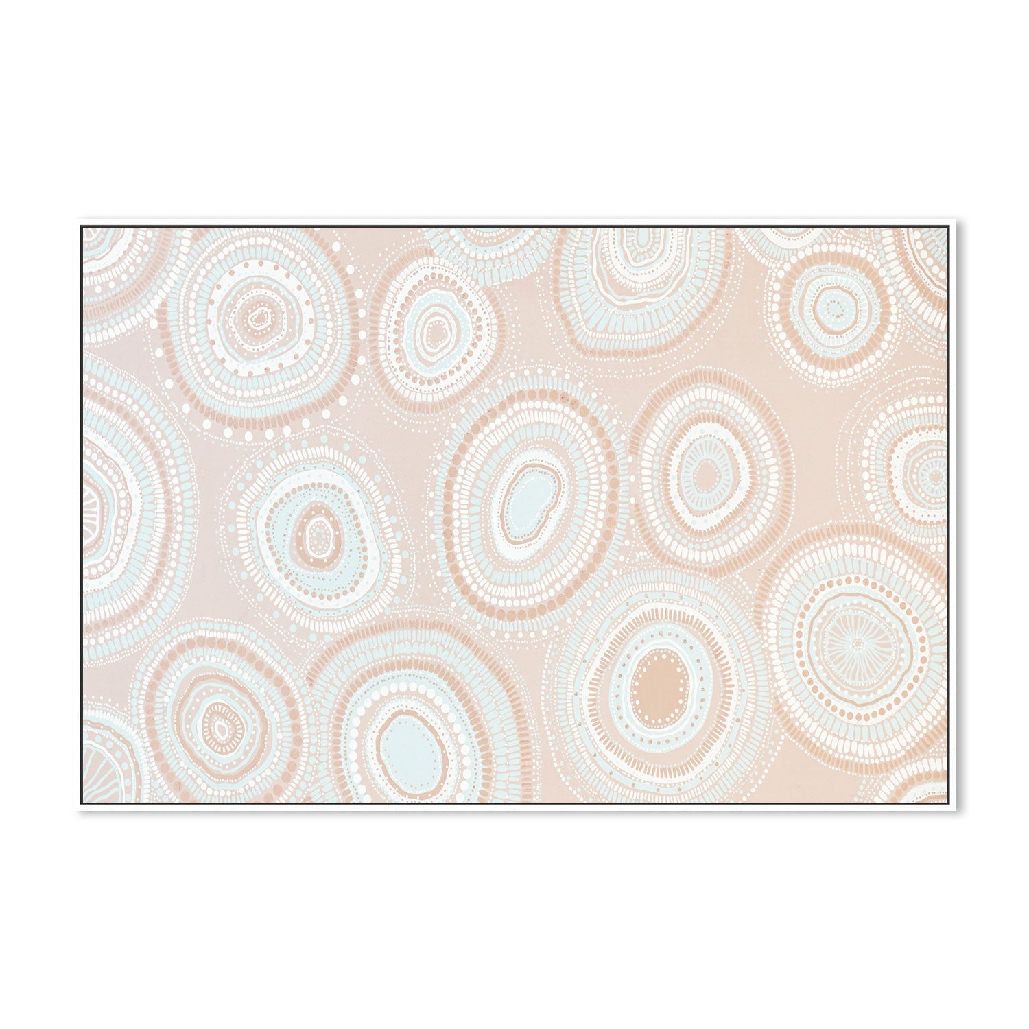 wall-art-print-canvas-poster-framed-Beige Dancing Bora Rings , By Leah Cummins-GIOIA-WALL-ART