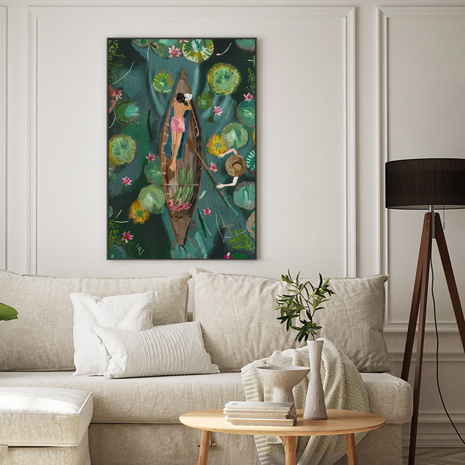 wall-art-print-canvas-poster-framed-Between the lilies-2