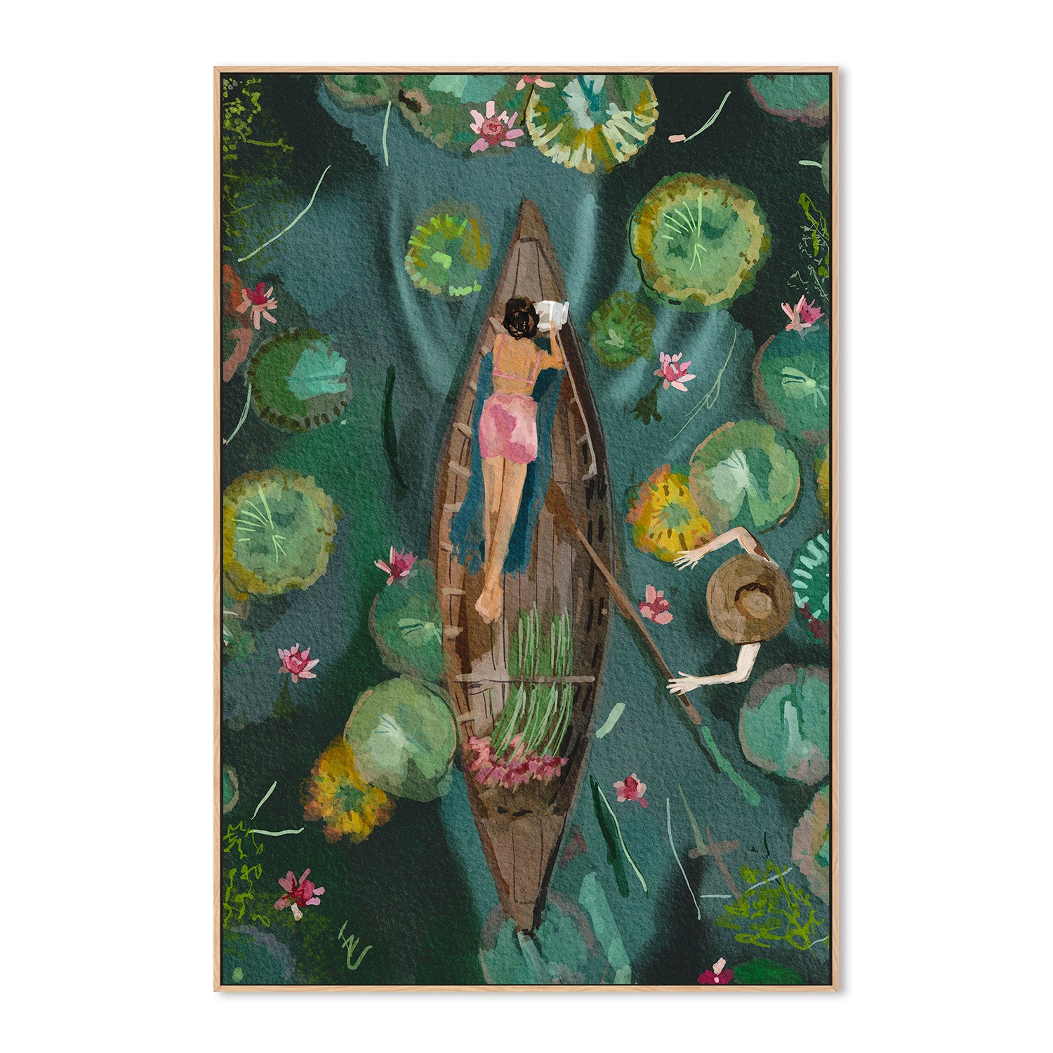 wall-art-print-canvas-poster-framed-Between the lilies-4