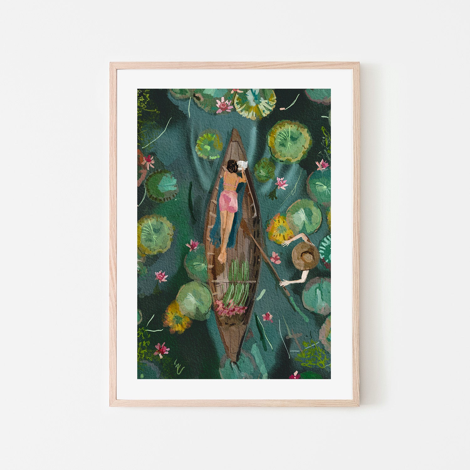 wall-art-print-canvas-poster-framed-Between the lilies-6