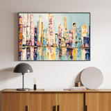 wall-art-print-canvas-poster-framed-Big Blue City , By Lori Burke-GIOIA-WALL-ART