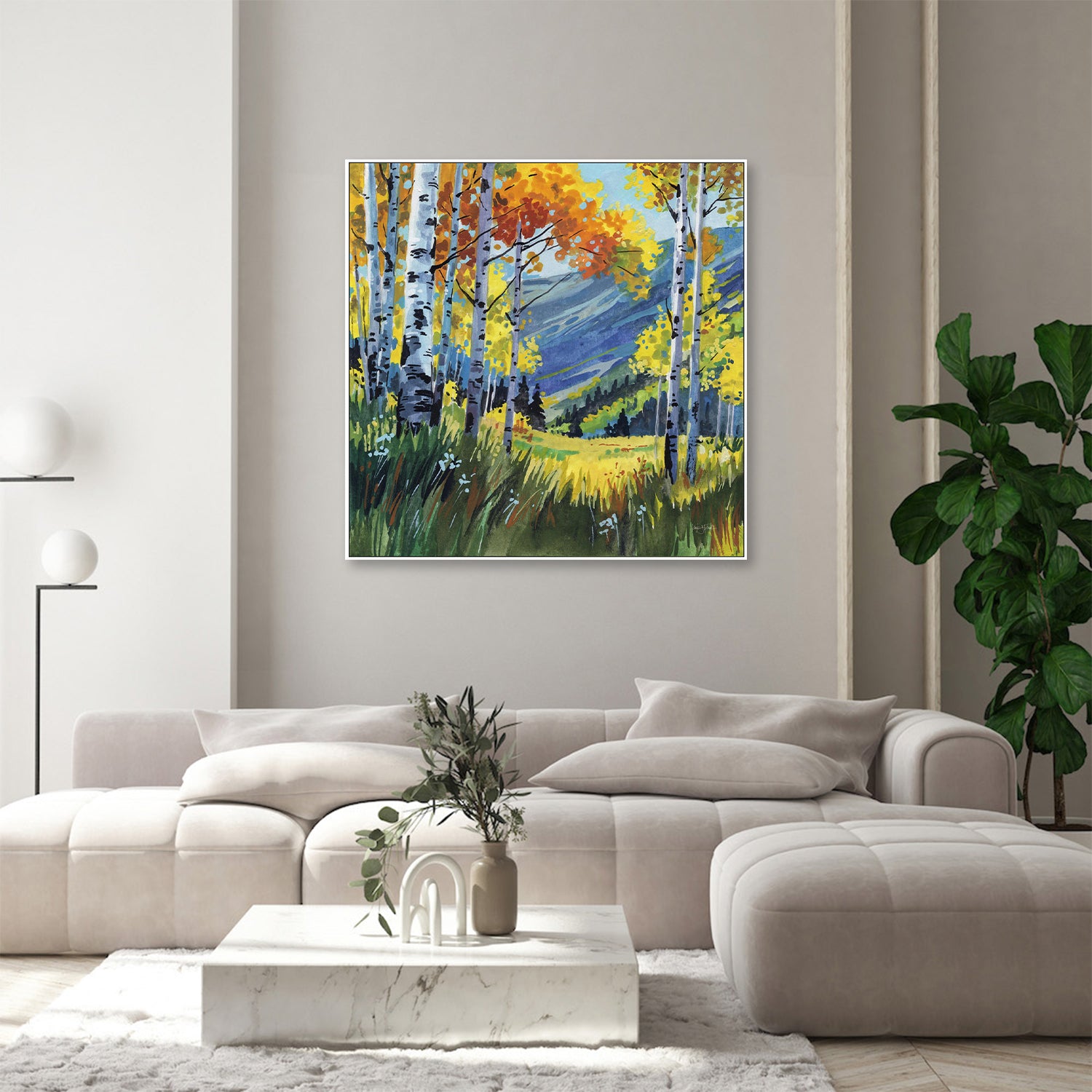 wall-art-print-canvas-poster-framed-Birch Grove Early Fall-9