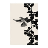 wall-art-print-canvas-poster-framed-Bird Botanical, Style A & B, Set Of 2 , By Danushka Abeygoda-GIOIA-WALL-ART