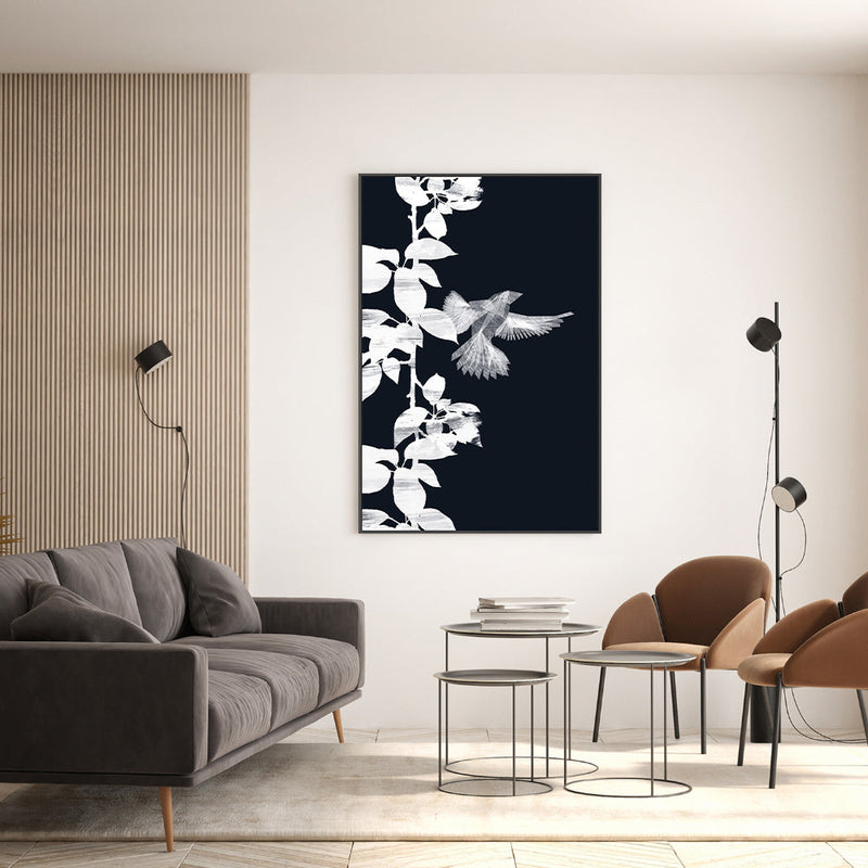 wall-art-print-canvas-poster-framed-Bird Botanical, Style B , By Danushka Abeygoda-GIOIA-WALL-ART