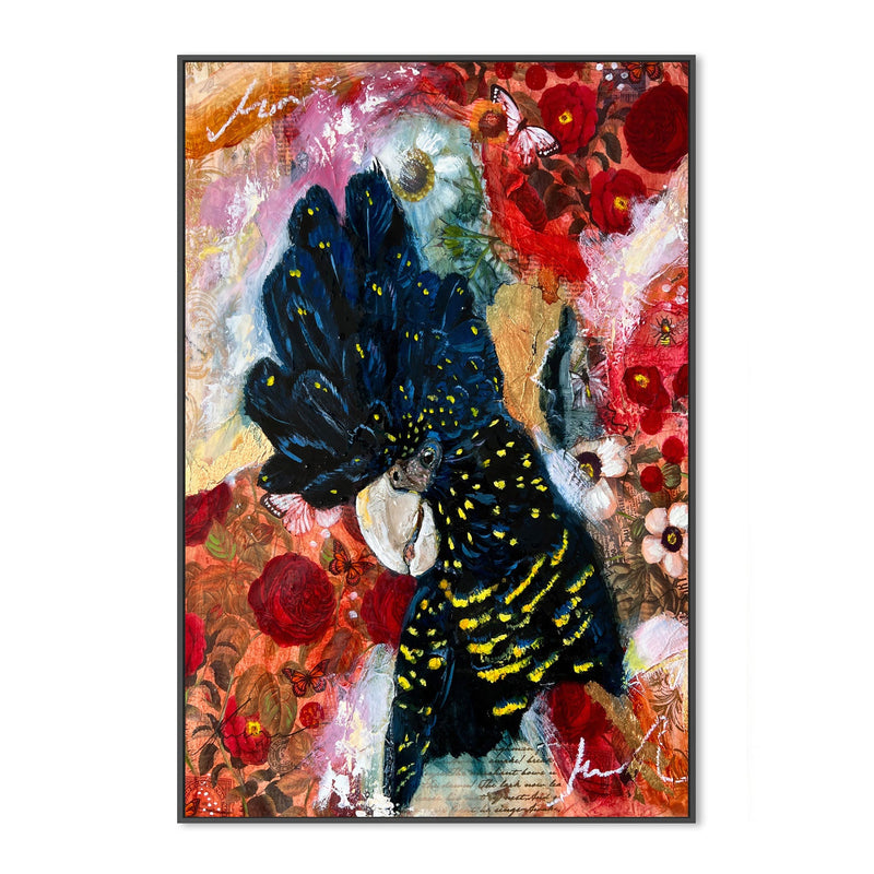 wall-art-print-canvas-poster-framed-Bird Of Roses , By Emily Birdsey-3
