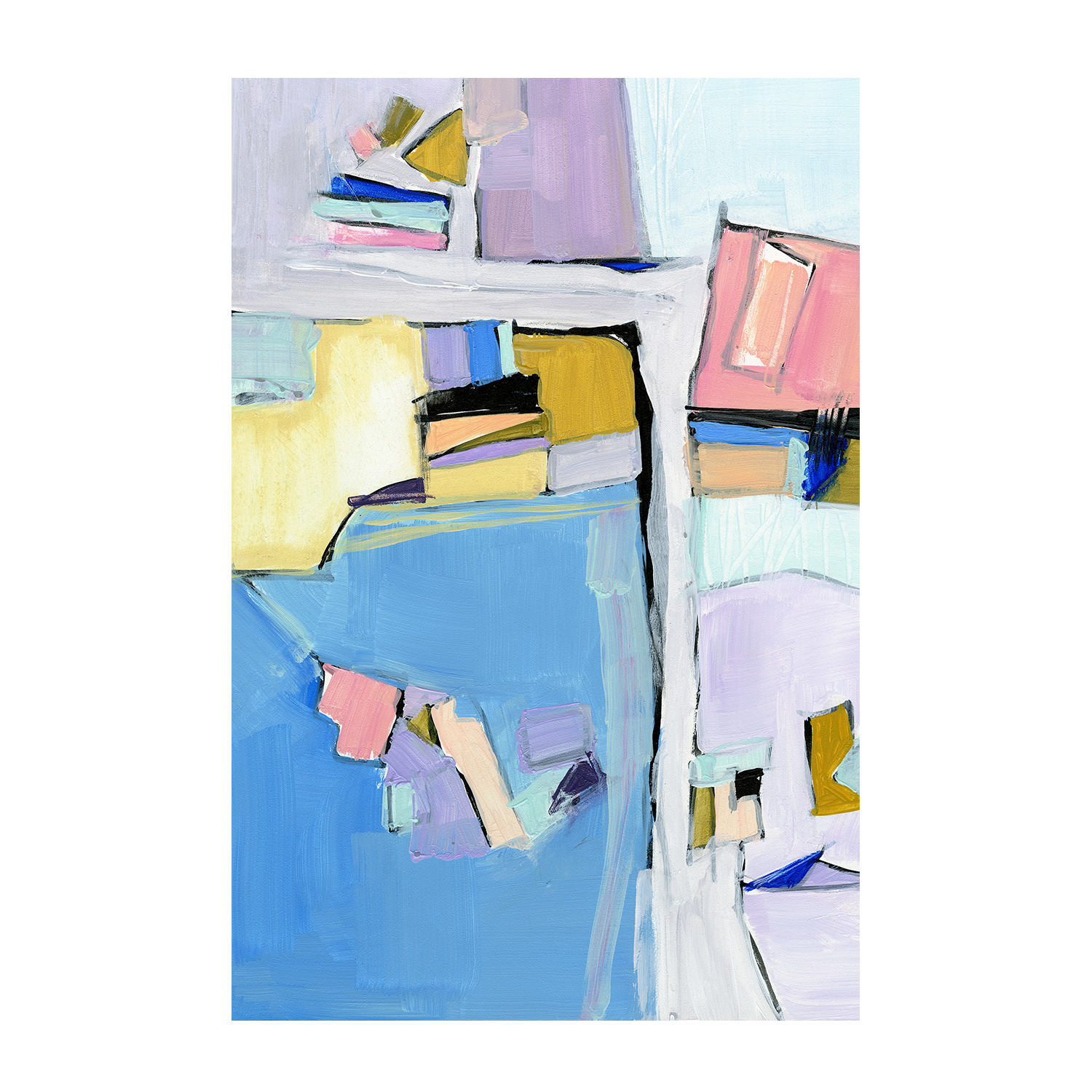 wall-art-print-canvas-poster-framed-Birds Eye View, Style A & C , Set Of 2-8