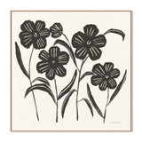 wall-art-print-canvas-poster-framed-Black Flowers, Style A , By Danhui Nai-GIOIA-WALL-ART