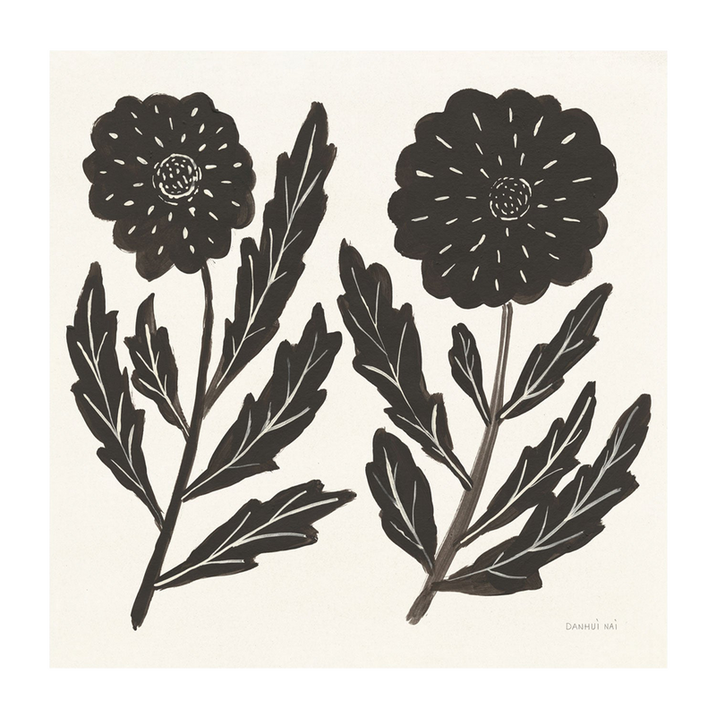 Black Flowers, Style B , By Danhui Nai