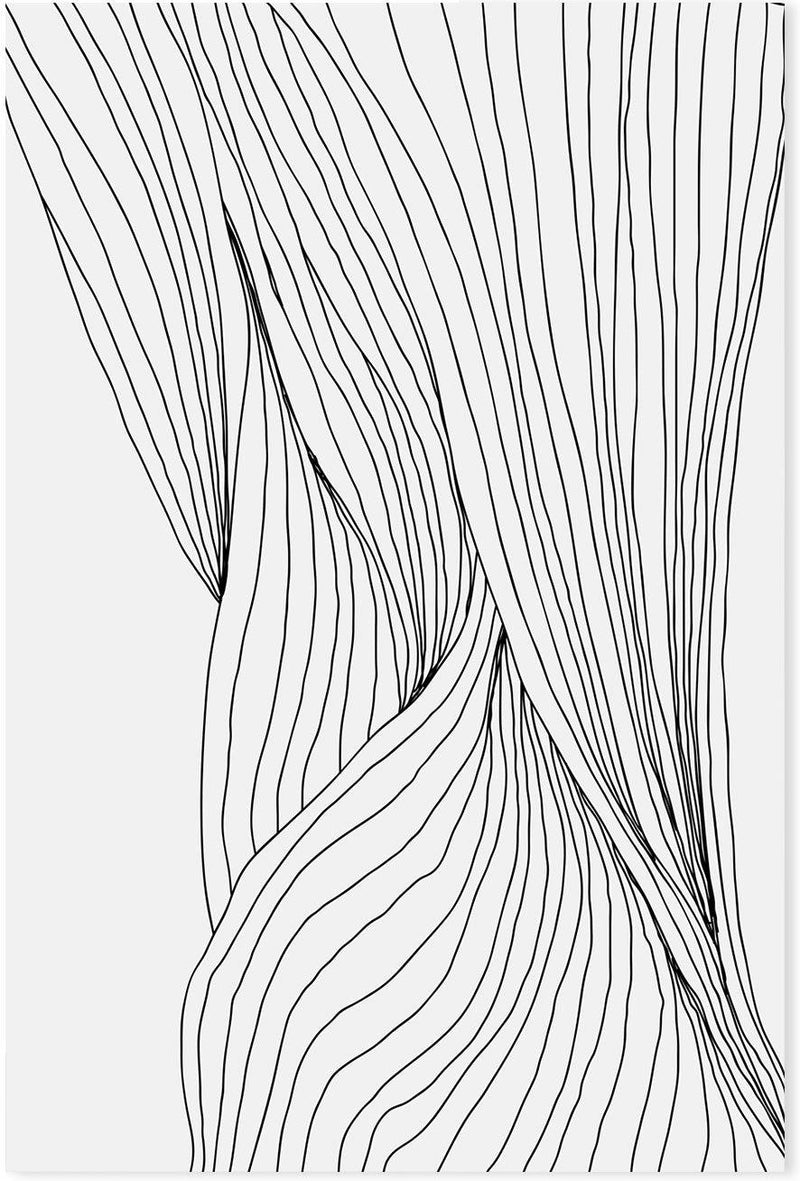 wall-art-print-canvas-poster-framed-Black Lines, Style A-GIOIA-WALL-ART