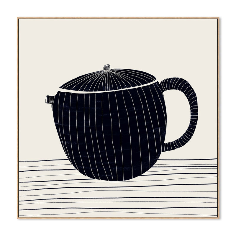 wall-art-print-canvas-poster-framed-Black Teapot , By Danushka Abeygoda-GIOIA-WALL-ART